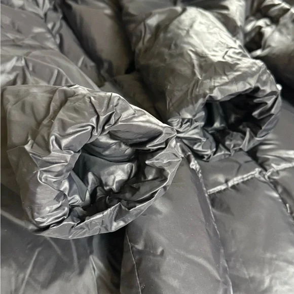 Eileen fisher Black Hooded Long Puffer Coat - Women - Picture 6 of 6